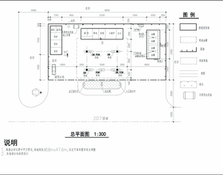 加油站建筑结构图CAD图