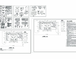 加油站建筑结构图CAD图