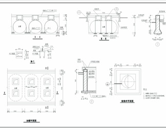 加油站建筑结构图CAD图