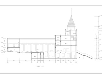 基督教会全套建筑cad图