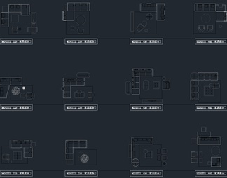 192款家具沙发CAD图块组合