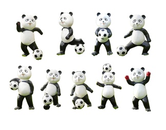 公园雕塑熊猫
