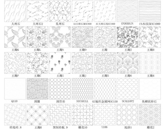 5000款超全CAD填充图案