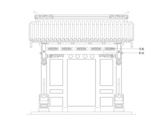 中国古建构件示例