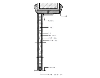 标准门节点CAD+对应效果图