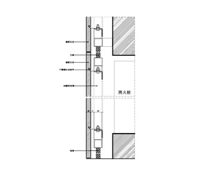 标准门节点CAD+对应效果图