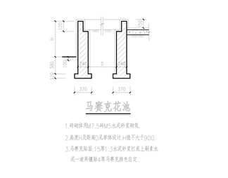 马赛克花池