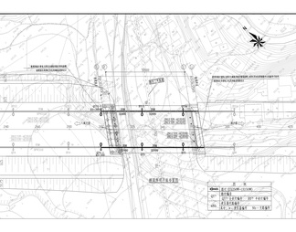 沙马路上跨桥施工图