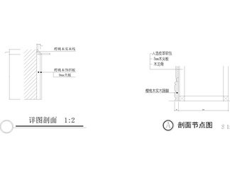 木踢脚节点图