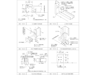 卷帘门或上推门结构详图