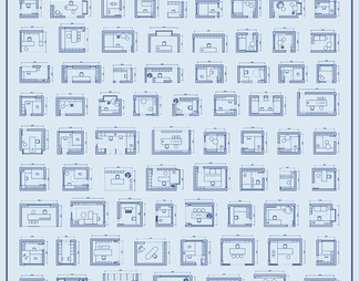500套家装空间布局方案模块