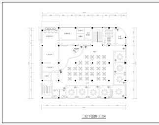 大学高校餐厅cad整套设计图