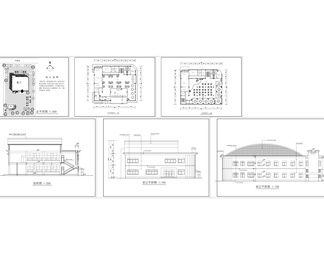 大学高校餐厅cad整套设计图