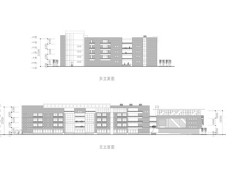 大学教学楼设计cad图