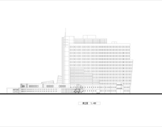 大学科技交流中心设计图cad图