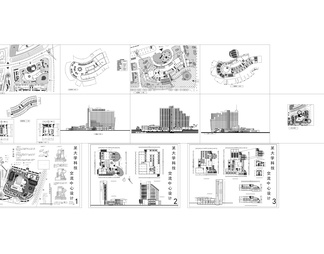 大学科技交流中心设计图cad图