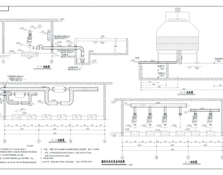 冷却循环水泵房CAD机械图