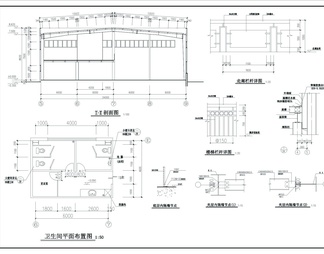 马自达4S店钢结构cad图