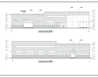 马自达4S店钢结构cad图