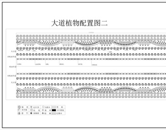 八款市政道路绿化景观设计图