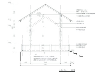 木质凉亭详图