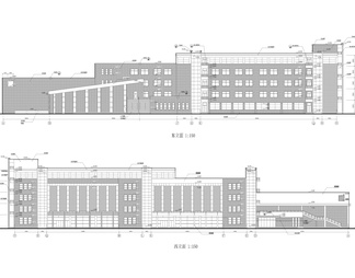 中学教学楼全套建筑图