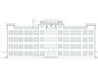 中学综合楼建筑设计cad图
