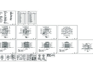 农房户型建筑结构CAD图