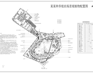 种养殖农场景观及植物配置图