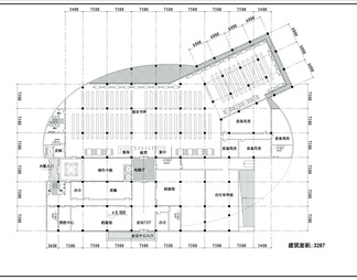 学院图书馆设计方案cad图