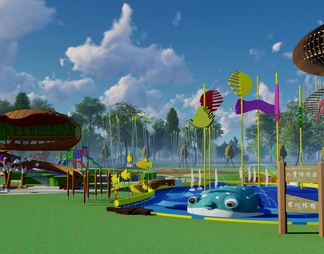 儿童游乐园 亲子水乐园 生态公园 小孩游玩场地