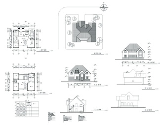 乡村别墅建筑结构图