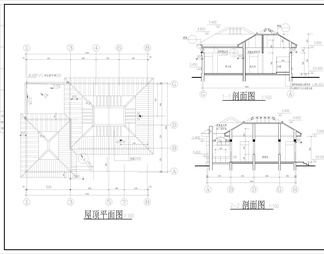 公园内简洁型公厕施工设计图