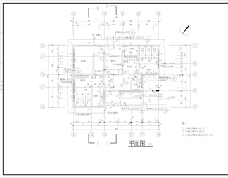 公园内简洁型公厕施工设计图