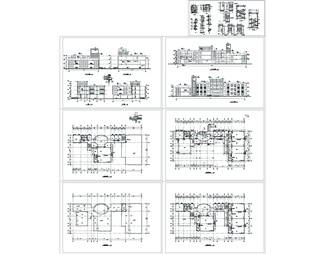 幼儿园全套建筑图cad图