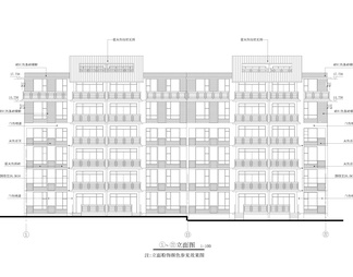 坡顶多层住宅建筑图