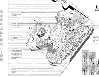水库风景区景观规划图