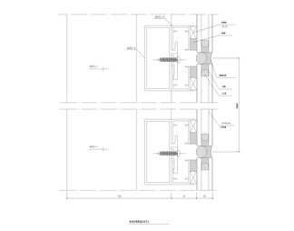 隐框玻璃幕墙纵剖节点