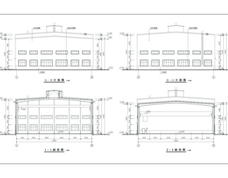 轻钢结构厂房建筑施工图