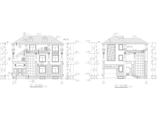 农村自建650平方三层别墅建筑图