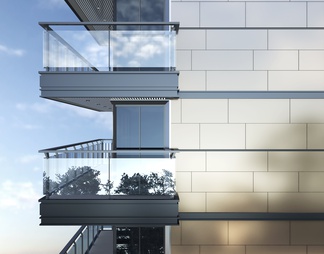 幻彩铝板多层高端豪华住宅建筑项目