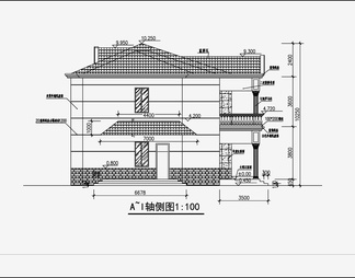 别墅住宅建筑 施工图