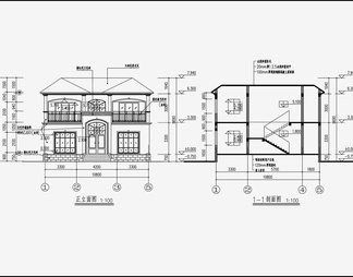 别墅住宅建筑 施工图