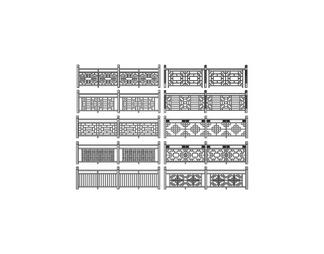 实木护栏 楼梯栏杆 围栏 拦河