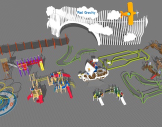 儿童器材组合 游乐器械 儿童活动区 儿童乐园器材
