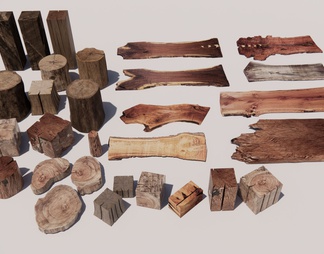 木头 木板 旧木板 原木角几 树桩 木桩凳座椅 木柴 木块 木条 老木头