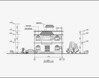 别墅效果图 施工图