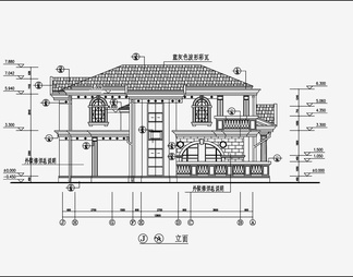 别墅设计效果图 施工图