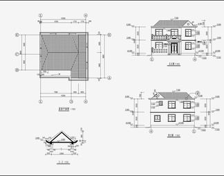 别墅效果图 施工图