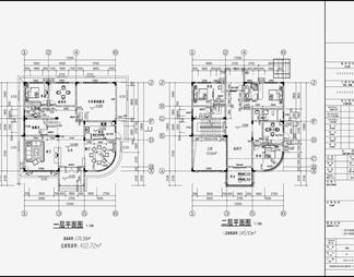 别墅设计效果图 施工图